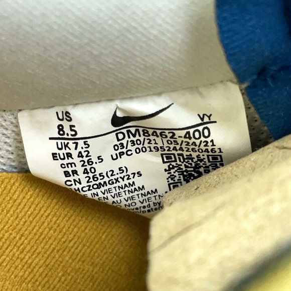 Nike Air Force 1 Low SP Undefeated DM8462-400 Court Blue White Goldtone 8.5 Men - Picture 6 of 6